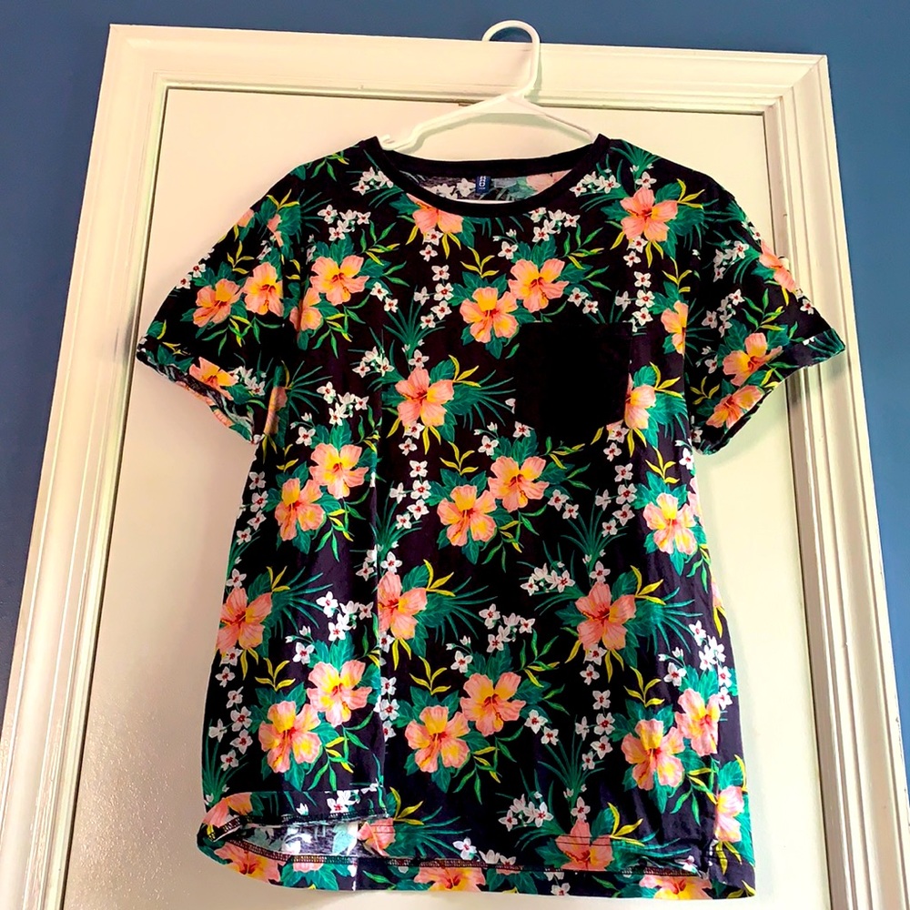 DIVIDED floral print t-shirt